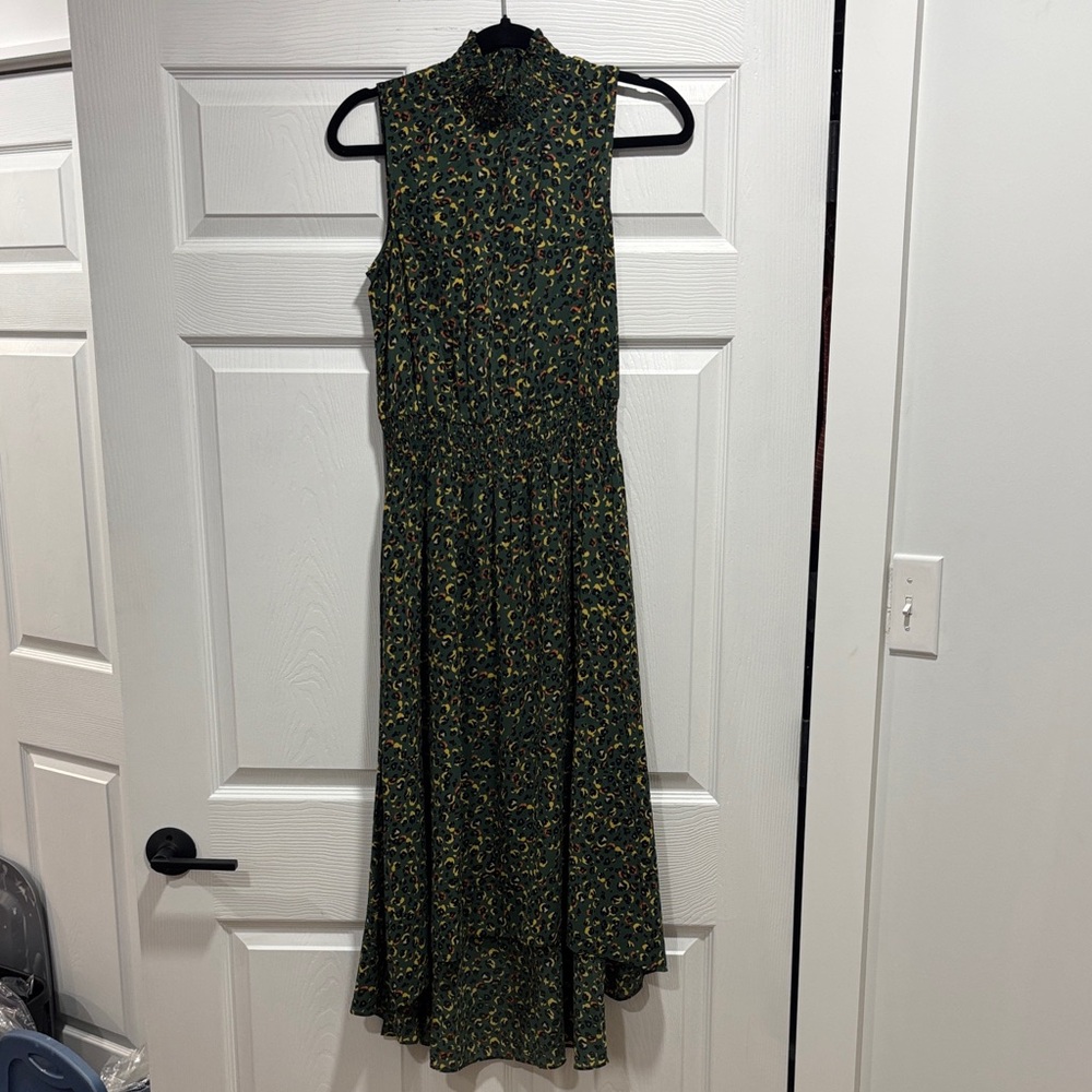 Nanette Lepore Green Floral Midi Dress
